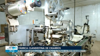 Polícia investiga se máquina em fábrica clandestina de cigarros foi furtada no RJ