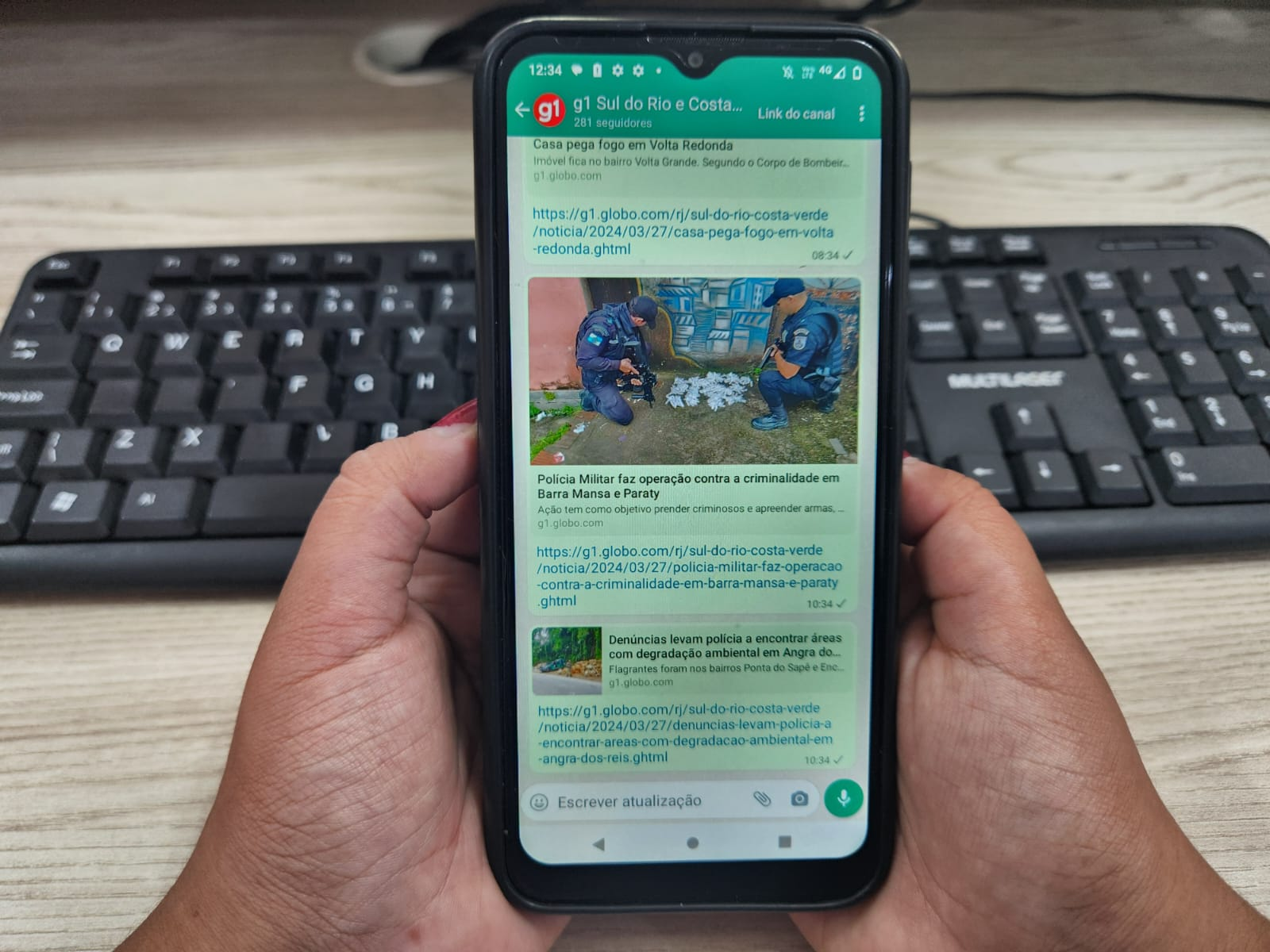 Canal do g1 no WhatsApp: Receba no celular notícias do Sul do Rio e Costa Verde