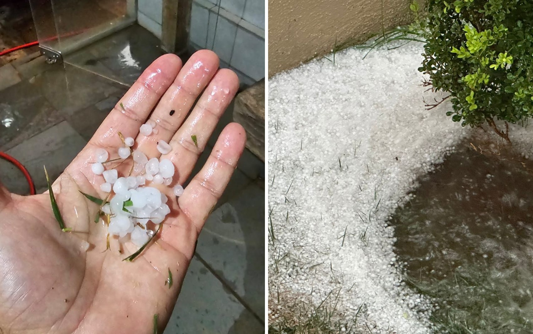 Após mais de 150 dias de estiagem, cidades em Goiás registram chuva e até granizo; vídeos 