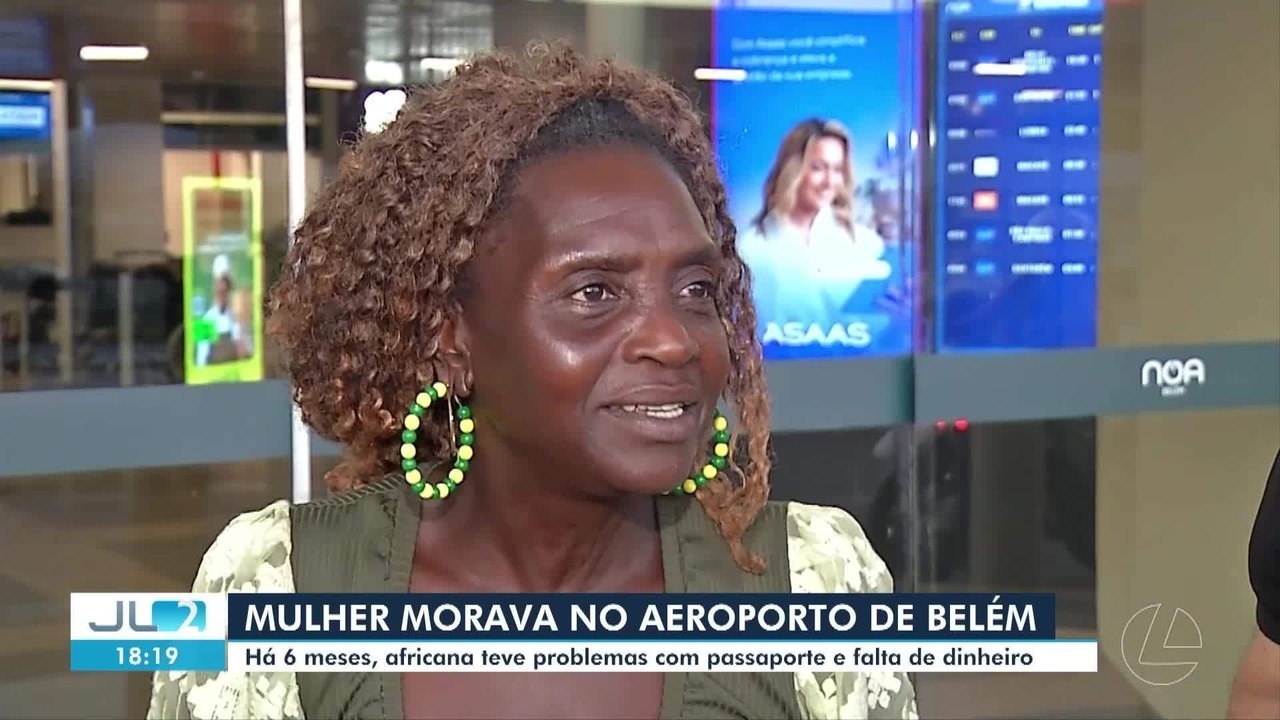 Estrangeira que vivia no aeroporto de Belém tem viagem remarcada para agosto​‌​