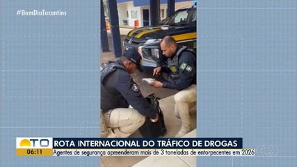 Mais de três toneladas de drogas são apreendidas no Tocantins em 2026