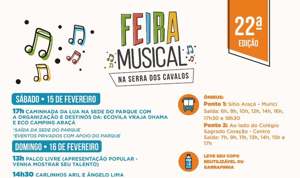 Feirinha Musical chega à 19ª edição no próximo domingo (17) em Serra dos  Cavalos
