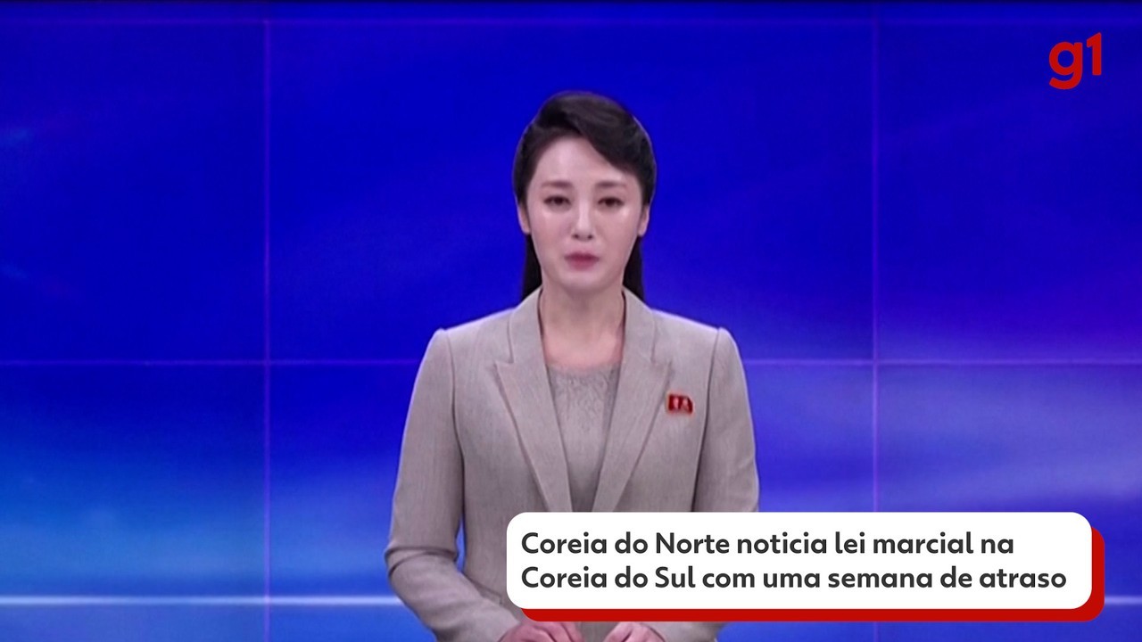 Coreia do Norte noticia lei marcial na Coreia do Sul com 8 dias de atraso: 'Ditadura fascista'; VÍDEO