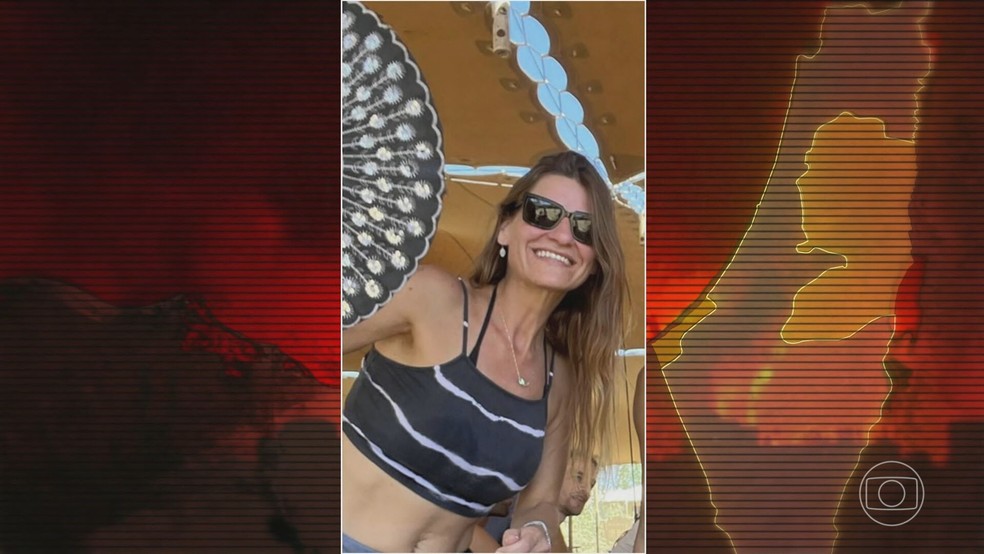Brasileira Karla Stelzer Mendes, morreu após ataque do Hamas — Foto: Reprodução/TV Globo