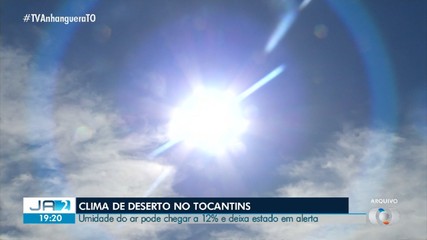 Umidade do ar pode chegar a 12% no Tocantins