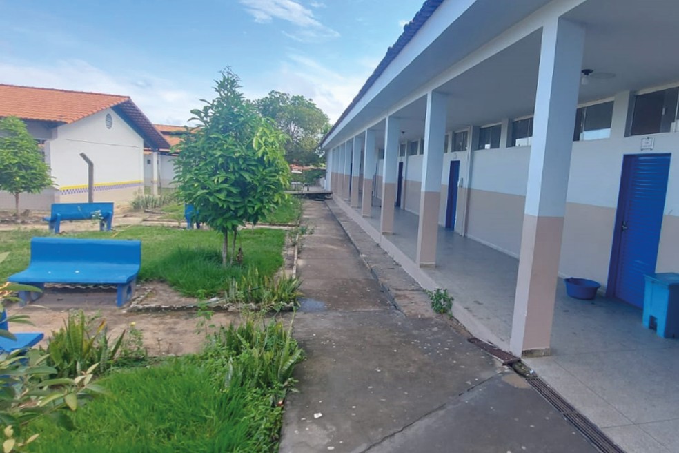 Sede nova da Escola Estadual Getúlio Vargas ainda não foi terminada — Foto: MPTO/Divulgação