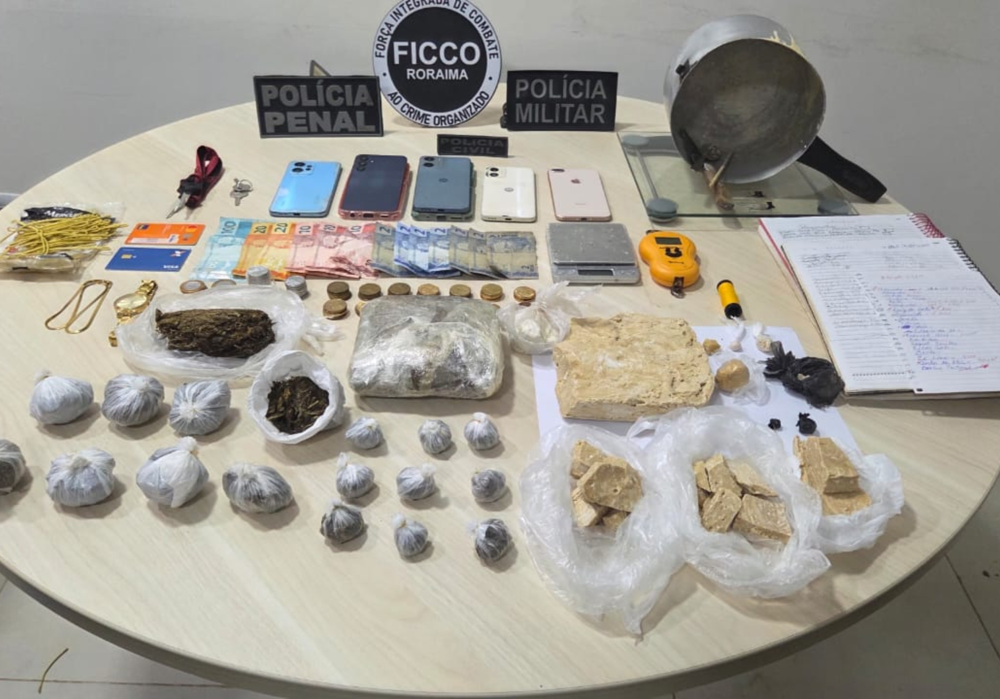 Jovens são presos com mais de 1kg de cocaína e skunk em Rorainópolis