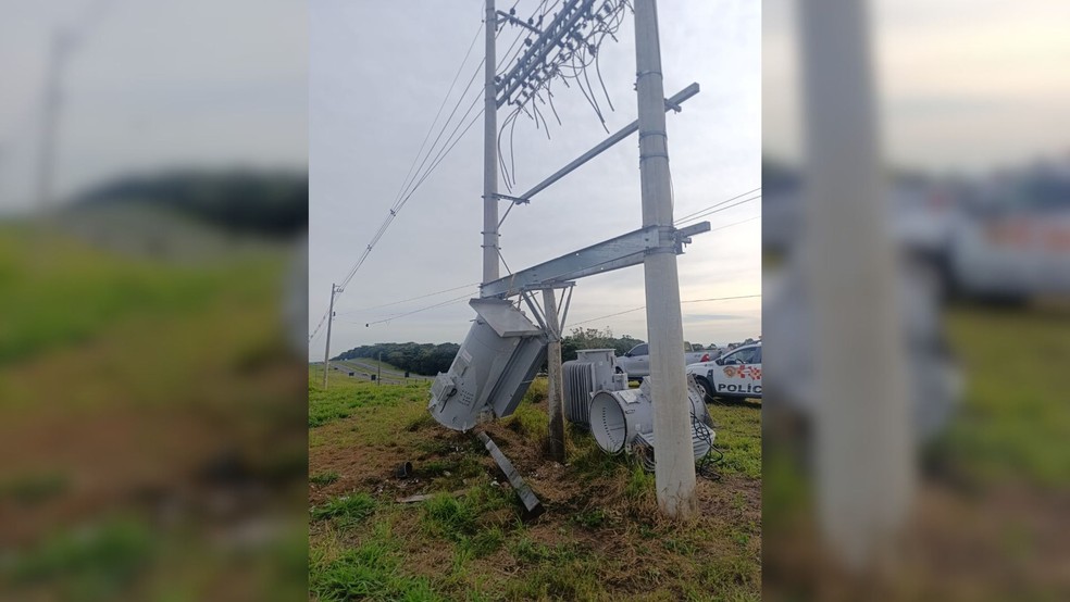 Criminosos furtam transformadores e deixam bairro rural sem energia em Botucatu — Foto: Polícia Militar/Divulgação