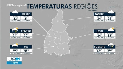 Tocantins tem alerta de chuvas nesta terça-feira; confira a previsão do tempo