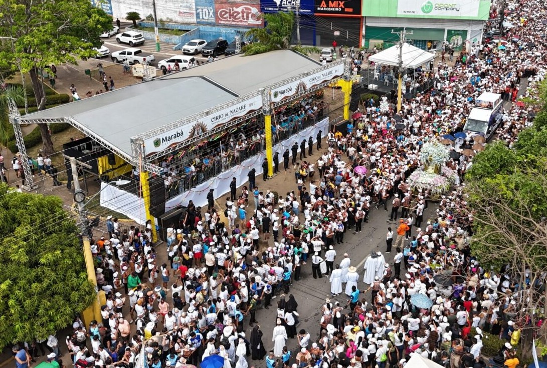 Círio de Marabá reúne mais de 450 mil fiéis em fim de semana de devoção à Nossa Senhora de Nazaré, no Pará
