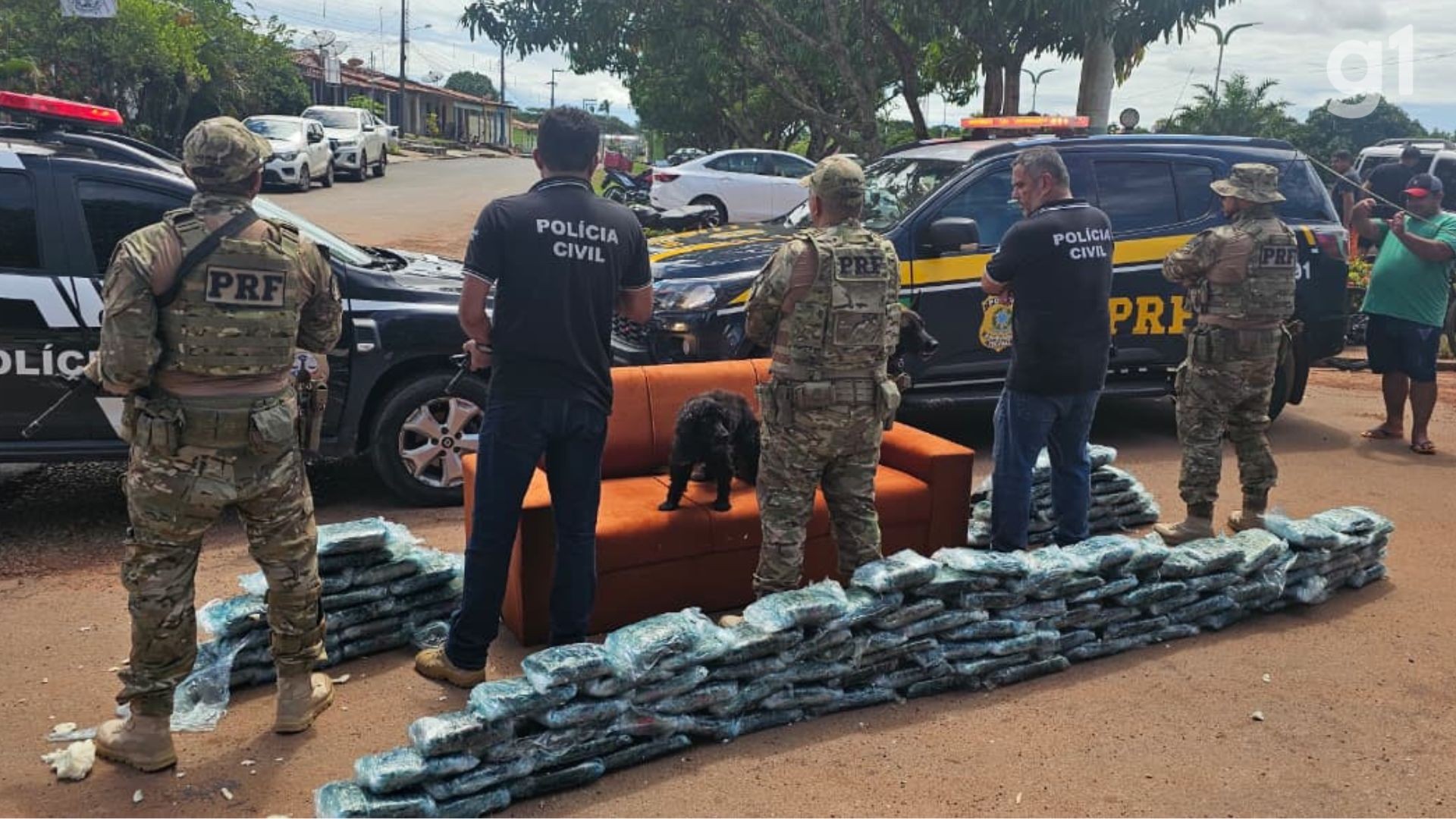 Cerca de 120 kg de drogas escondidas em carga de móveis são apreendidos na BR-135, em Matões do Norte