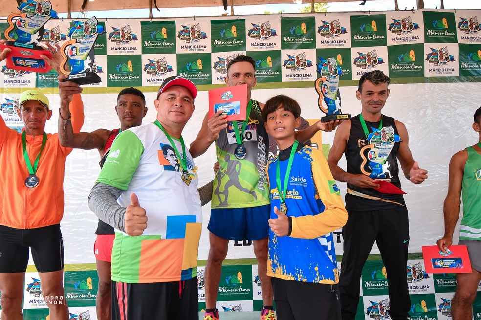 José Jesus foi o vencedor entre os homens — Foto: Evandro Ibernon/Prefeitura de Mâncio Lima