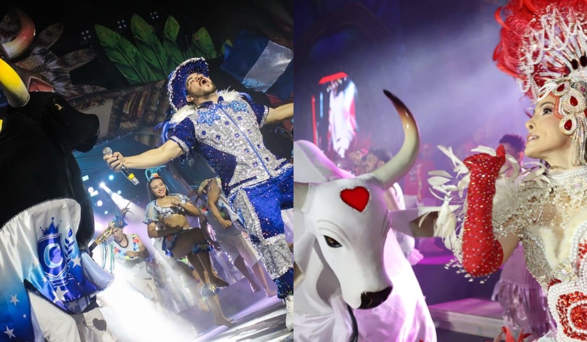 Torcedores de Caprichoso e Garantido lotam Sambódromo em Manaus na abertura dos ensaios dos bois