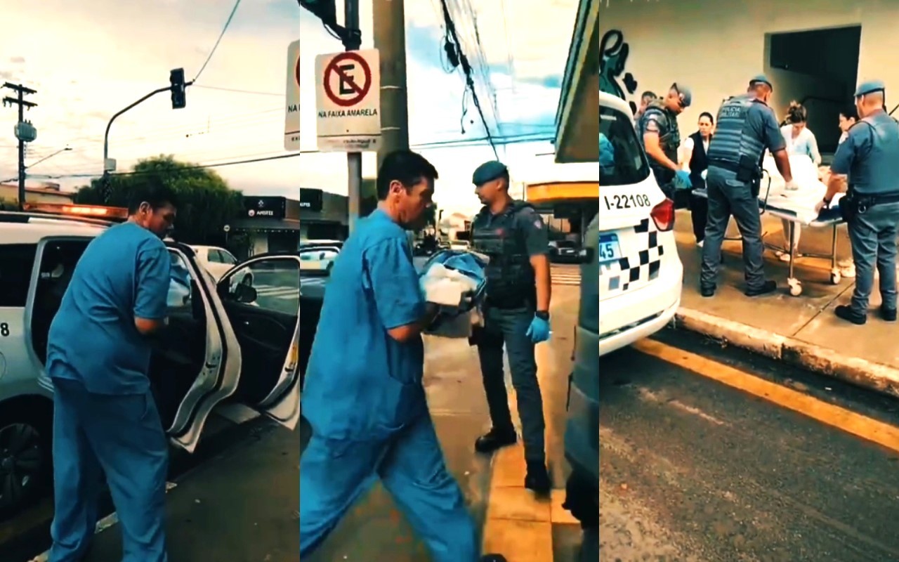 Gestante entra em trabalho de parto e bebê nasce dentro de viatura da PM no interior de SP