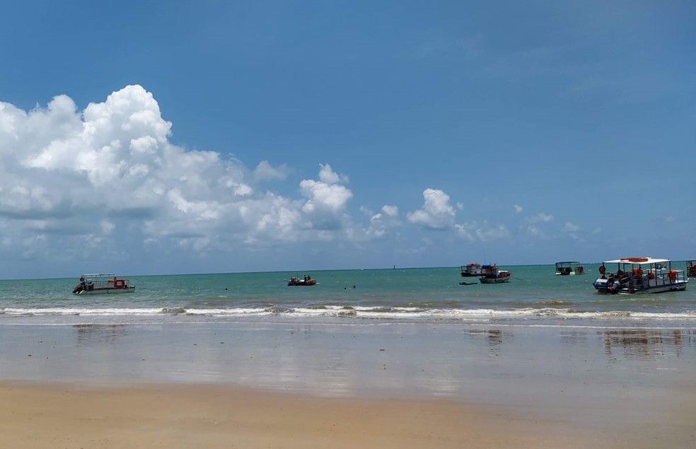 Praia de Maracaja&uacute;, litoral norte do RN &mdash; Foto: Fernanda Zauli/g1