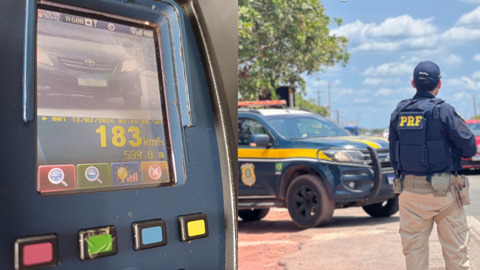 Motorista é flagrado dirigindo a 183km/h em trecho da BR-343 e pode ter CNH suspensa