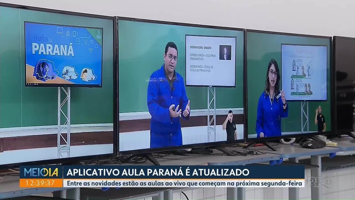 Aplicativo 'Aula Paraná' ganha nova versão com ferramentas que ...