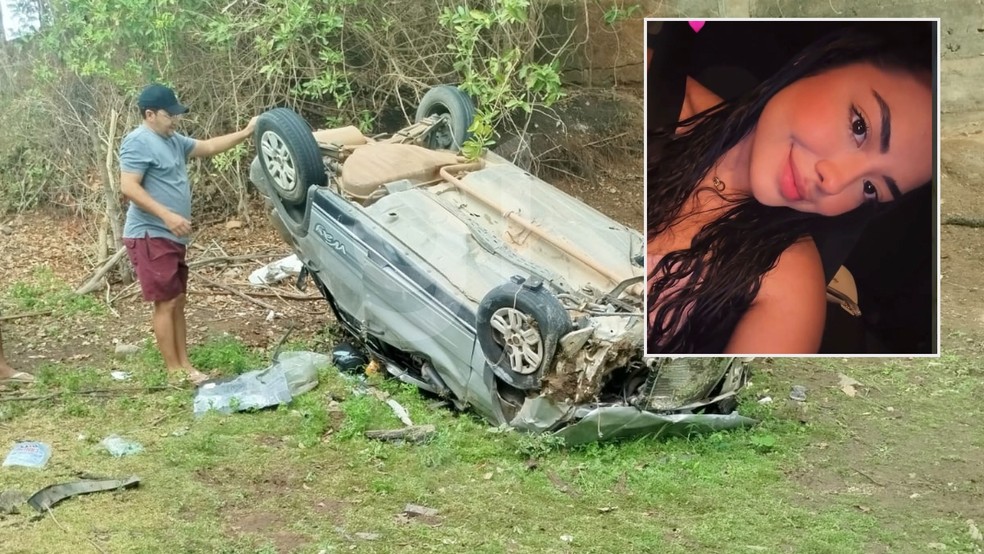 Lara Barreto Pimenta, de 19 anos, morreu após carro despencar de ponte de cerca de 12 metros de altura, em Lavras da Mangabeira. — Foto: Arquivo pessoal