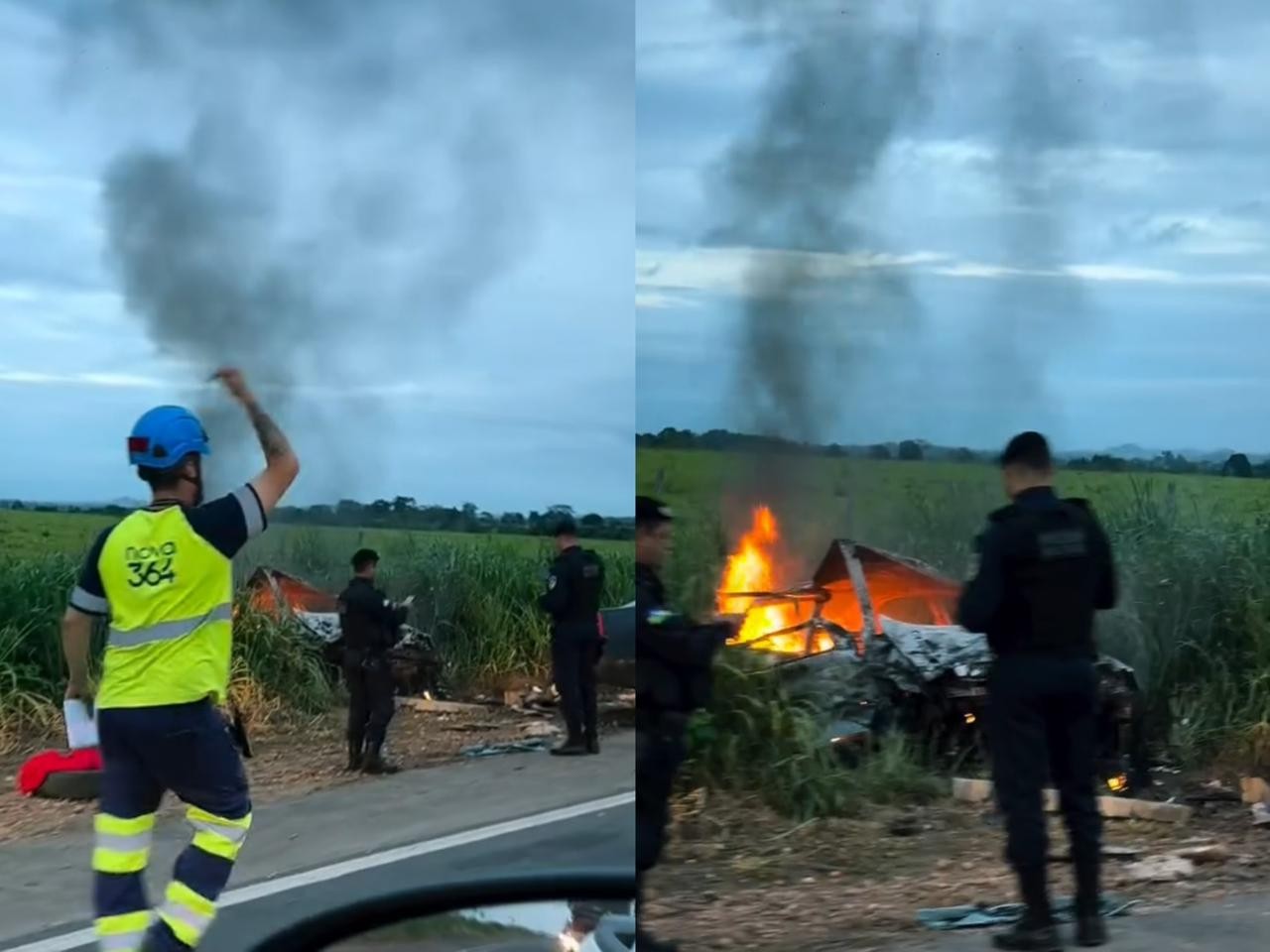 Funcionários da Nova 364 ficam feridos após acidente na BR em RO