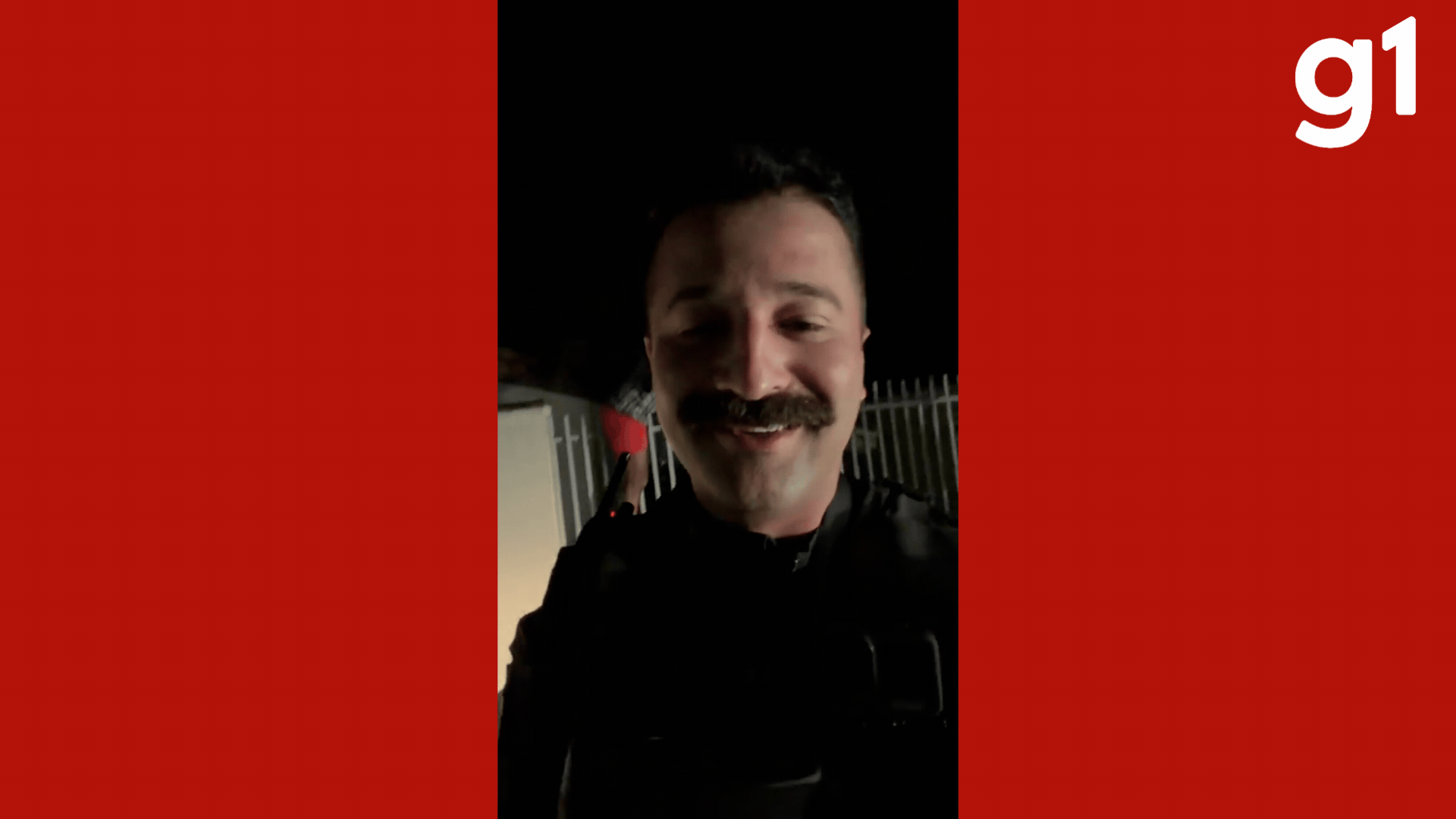 VÍDEO: policial grava momento em que homem fica preso em portão ao tentar invadir casa em MT