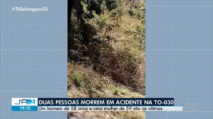 Duas pessoas morrem em um acidente de trânsito na TO-030