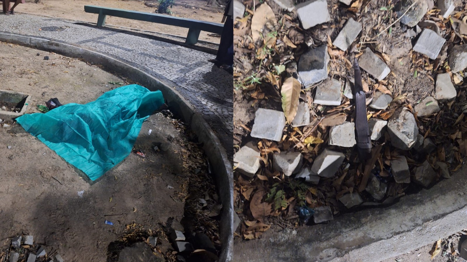 Homem é morto a facadas em praça pública de Teresi