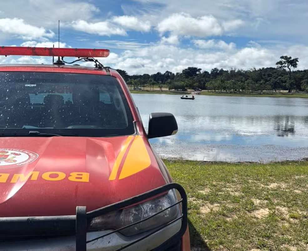 Lago Bets, em Querência (MT) — Foto: CBMMT
