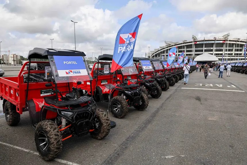 Dez municípios do Baixo Amazonas são contemplados com quadriciclos basculantes