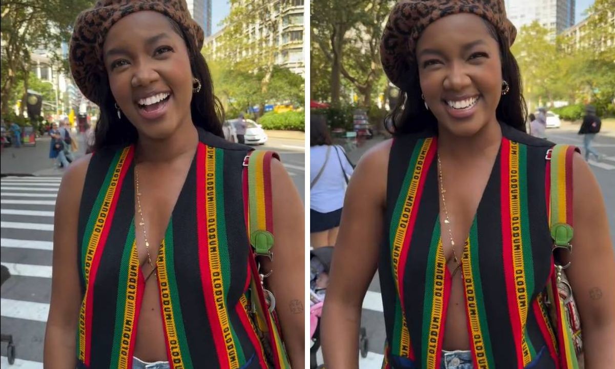 IZA viraliza após surgir em perfil internacional de moda com colete do Olodum 