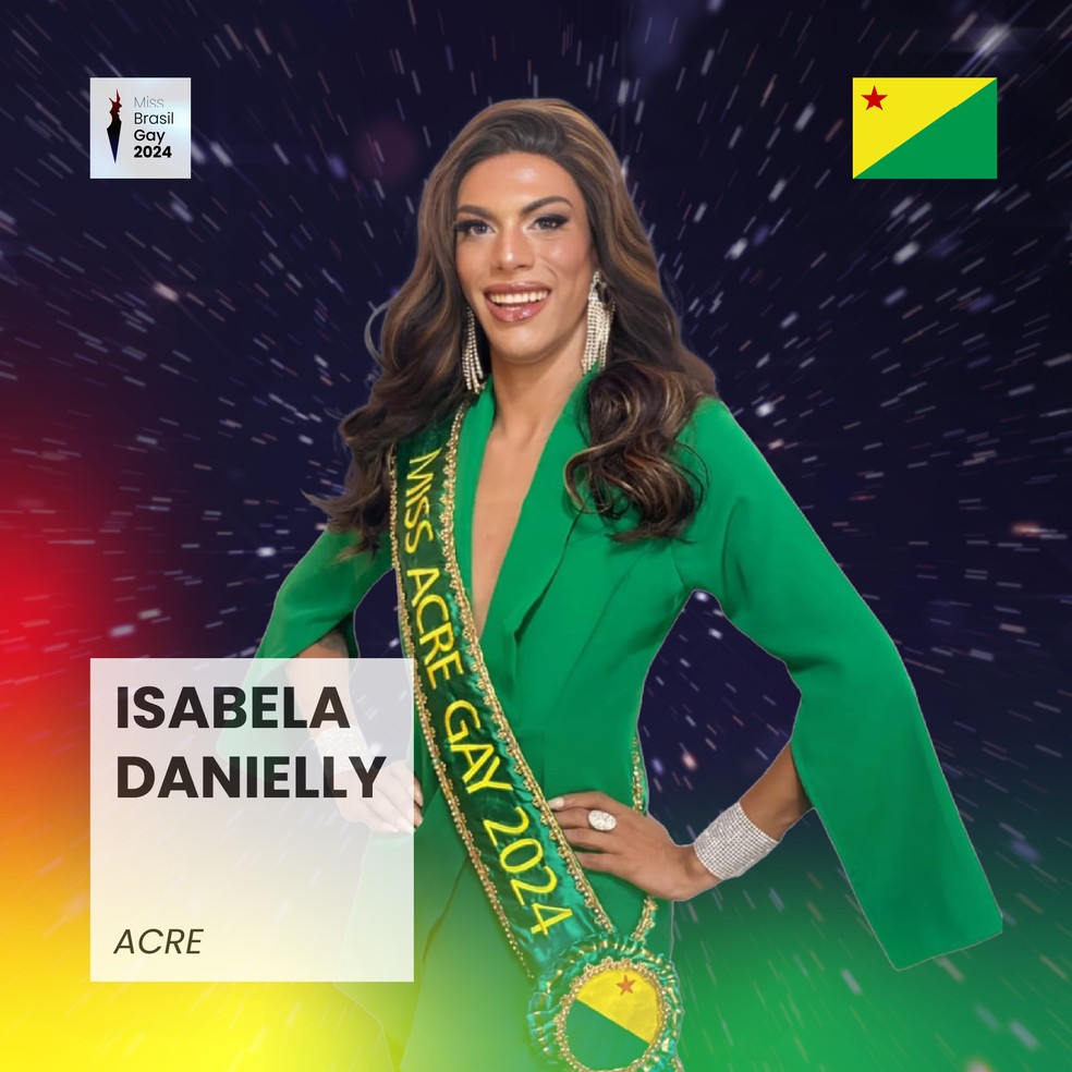 Isabella Danielly, do Acre — Foto: Miss Brasil Gay/Divulgação