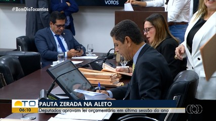 Parlamentares aprovam lei orçamentária para 2026 em última sessão do ano