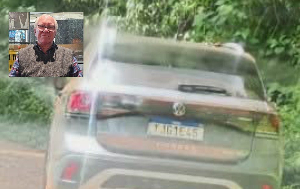 Idoso com Alzheimer desaparece após consulta odontológica em Botucatu e carro é achado em área rural — Foto: Polícia Civil/Reprodução