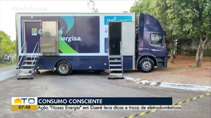 Ação 'Nossa Energia' leva dicas de consumo consciente para Dueré