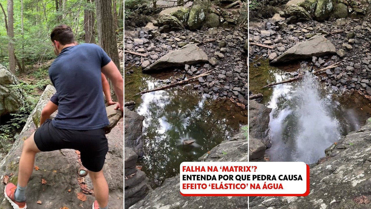 Falha na Matrix? Efeito 'misterioso' de pedra caindo na água viraliza nas redes sociais; entenda 'segredo' 