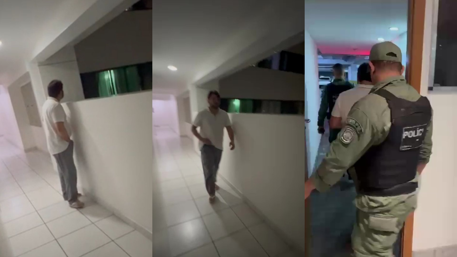 Médico é preso em flagrante após se masturbar em corredor de prédio olhando para dentro do apartamento de vizinhas; VÍDEO