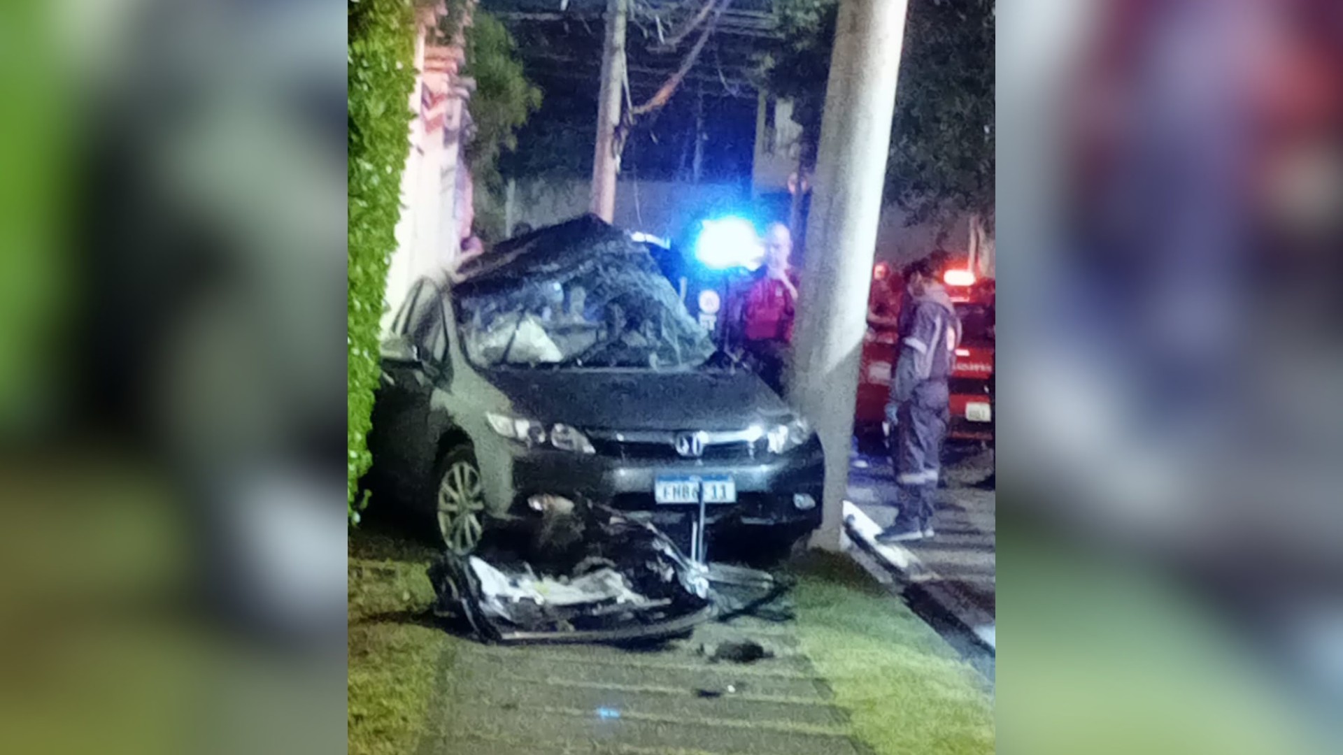 Jovem morre após bater carro contra poste em Sorocaba