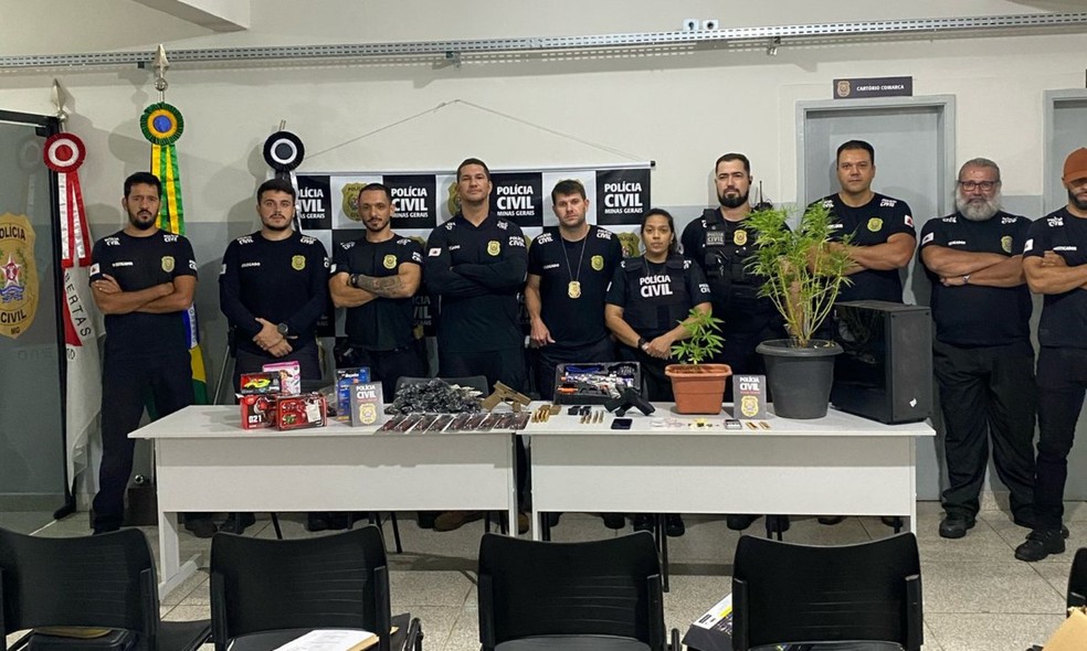 Sete pessoas são presas em operação que mira quadrilha especializada em roubo e receptação de café em MG e SP — Foto: Polícia Civil