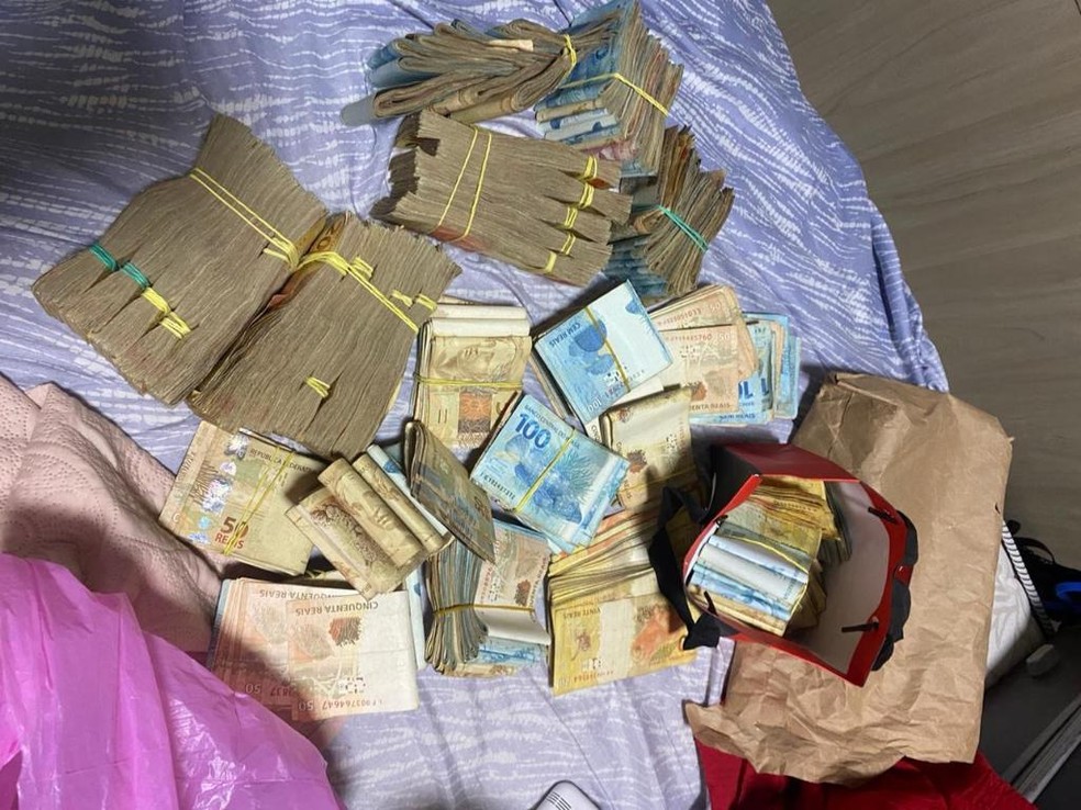 Ação apreendeu cerca de R$ 100 mil na casa de uma advogada, segundo a polícia — Foto: Polícia Civil