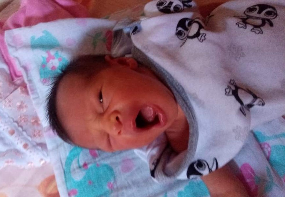 Isabel de Aguilar Loesch de 57 dias — Foto: Foto: Arquivo pessoal/Redes sociais 