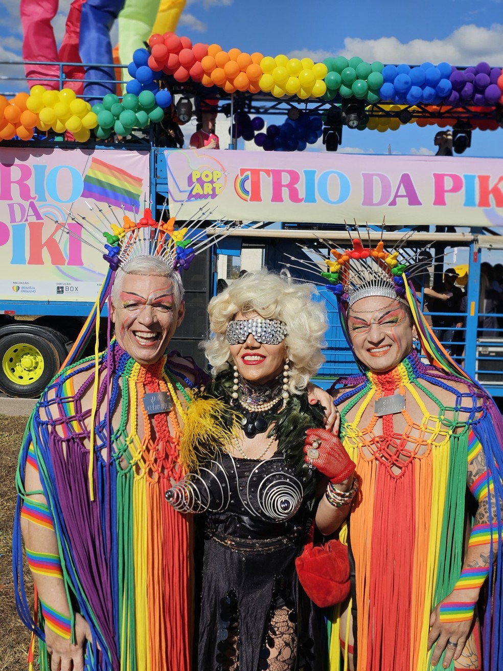 Participantes da Parada do Orgulho LGBTQIA+ em Brasília, no DF. — Foto: Divulgação/Igor Albuquerque