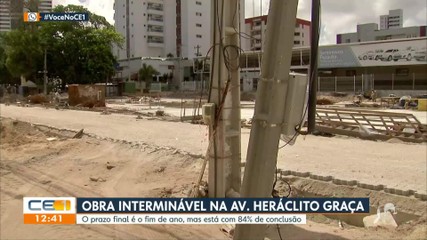 Obra interminável na Av. Heráclito Graça 