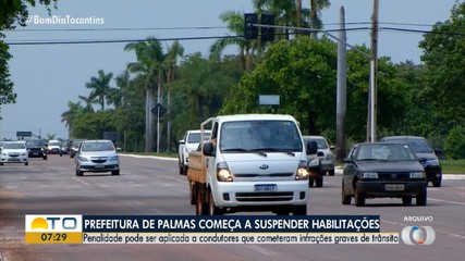 Prefeitura de Palmas começa a suspender habilitações com infrações graves de trânsito