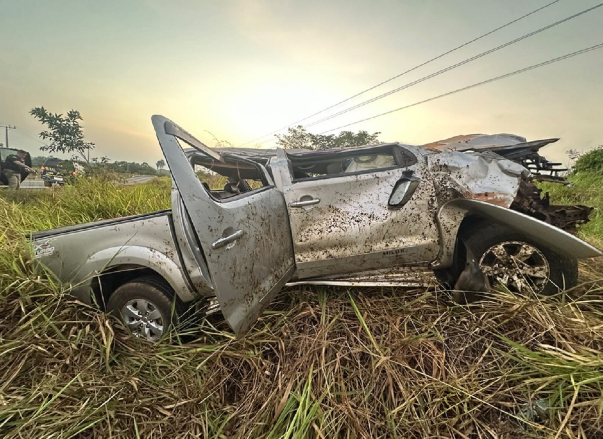 Idoso morre após caminhonete capotar na Transamazônica, em Vitória do Xingu