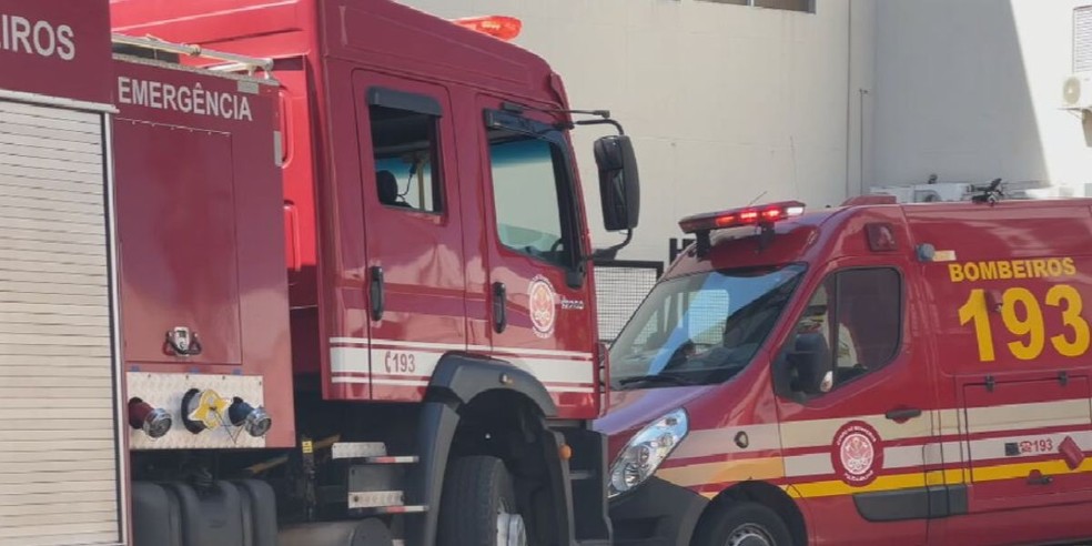 Incêndio no Bauru Shopping — Foto: Adriano Baracho/TV TEM