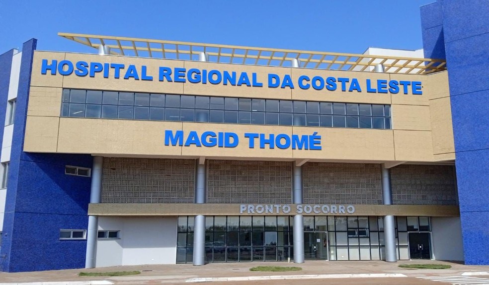 Hospital onde a criança está internada — Foto: Hospital Regional da Costa Leste Magid Thomé/Divulgação