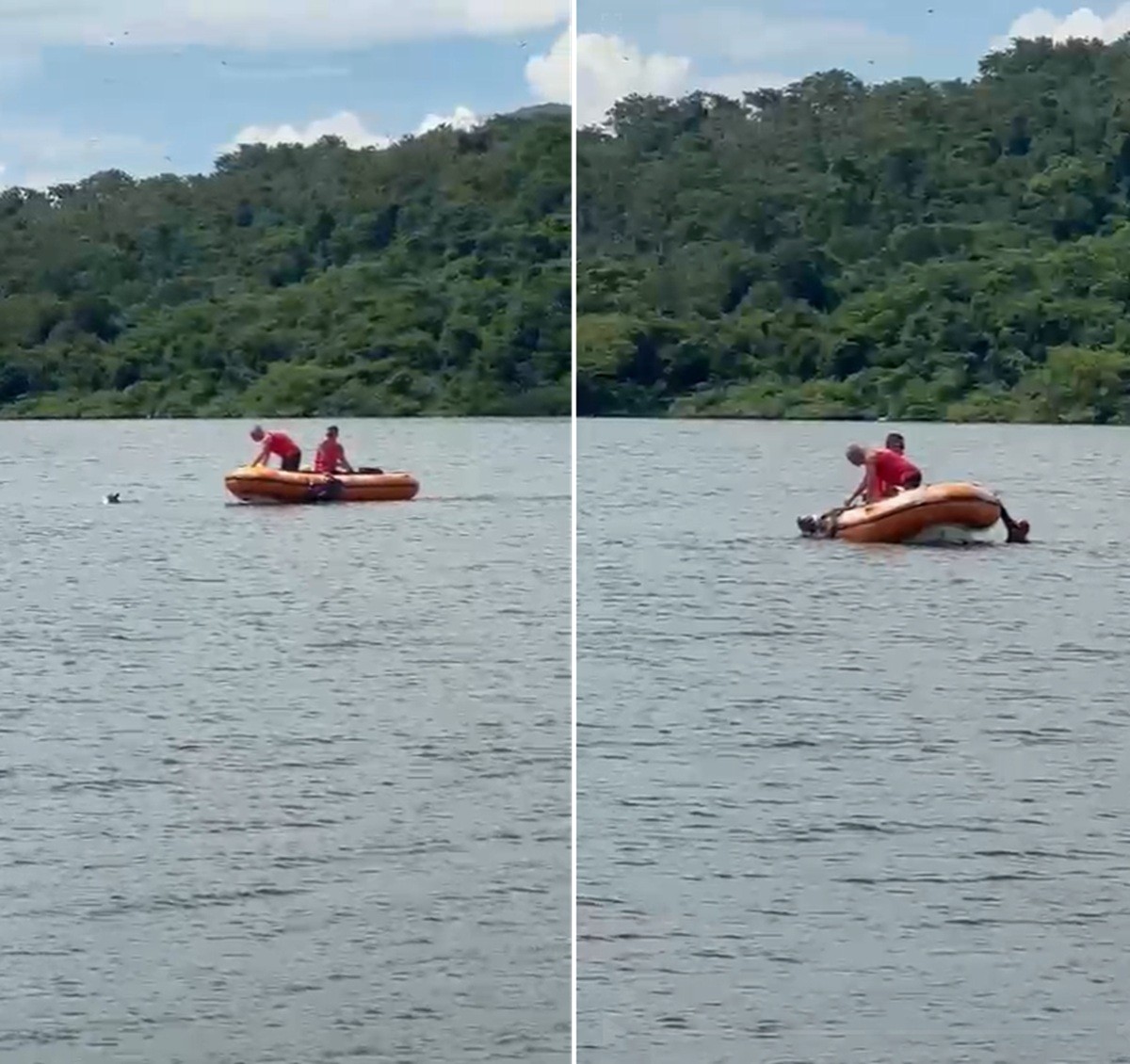 Pescadores do Espírito Santo são resgatados após quase se afogarem em lagoa de Maricá