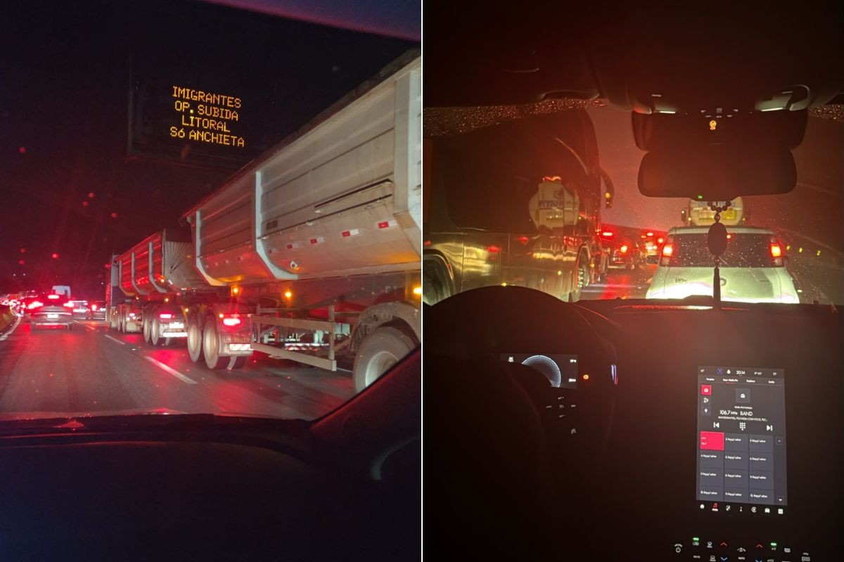 Motoristas ficam mais de 5h 'presos' na Anchieta após engavetamento entre 14 veículos: 'Descaso'