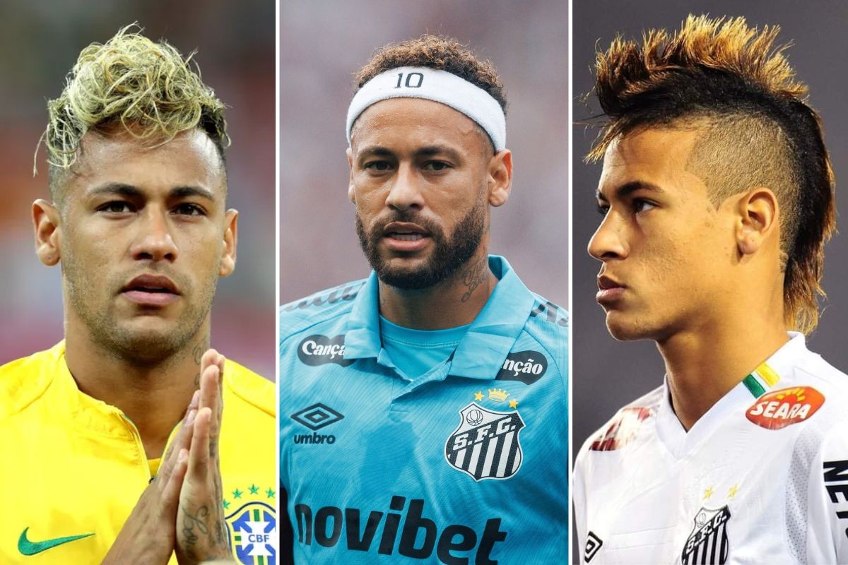 Com novo visual, Neymar Jr. já teve moicano, platinado e tranças: relembre os penteados do craque
