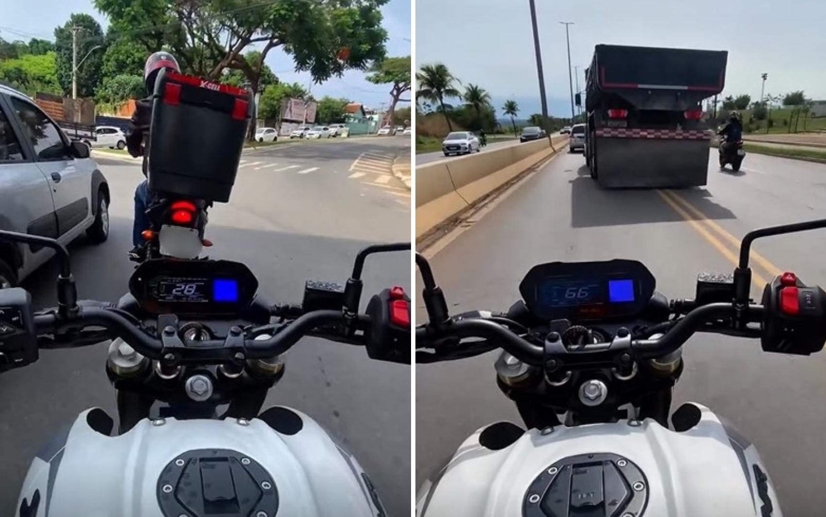 Motociclista faz versão de 'Todo Mundo Odeia o Chris' para mostrar perigos do trânsito de Goiânia