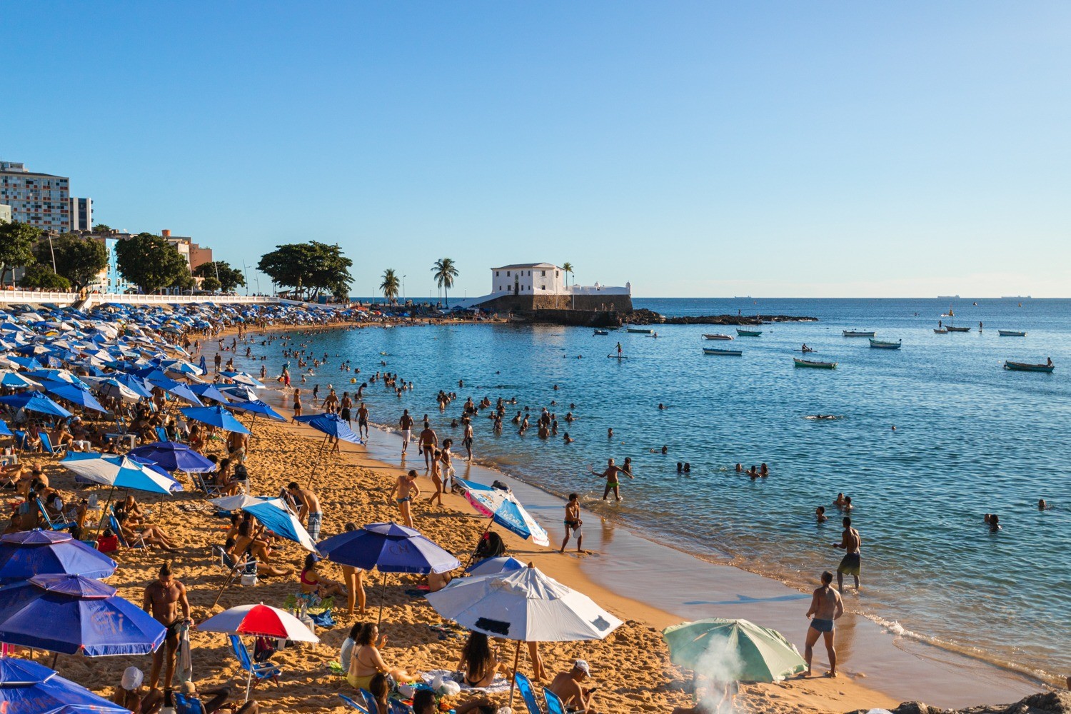 Praia do Porto da Barra, em Salvador, terá área exclusiva para banhistas; entenda